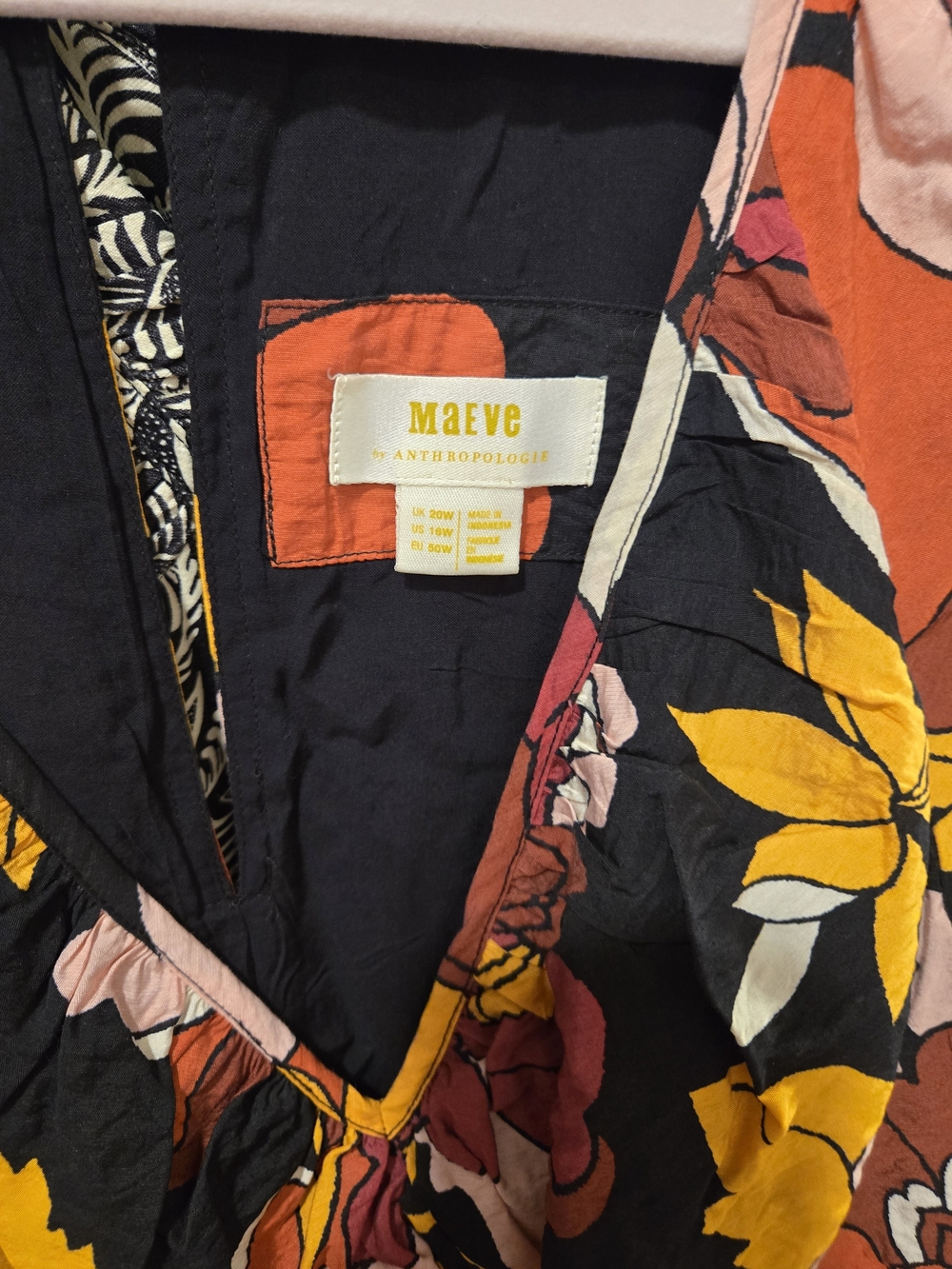 Maeve for Anthropologie Floral Midi Dress | Size 16 - Picture 4 of 6